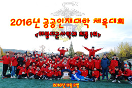 2016년 공공인재대학 체육대회(11월 2일)